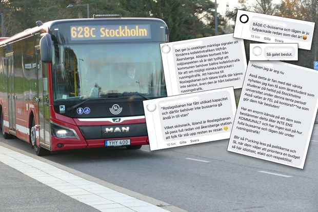 Direktbussar till stan slopas – pendlare upprörda Direktbussar till stan slopas – pendlare upprörda