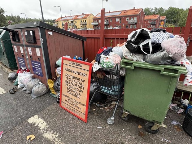 Paus f�r textilinsamlingen i �ster�ker 