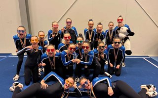 Truppgymnaster intog pallen