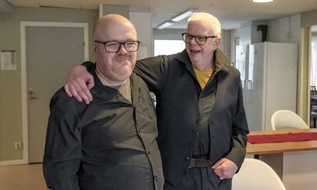 Patrik och Gunnar laddar f�r Funkisfestivalen