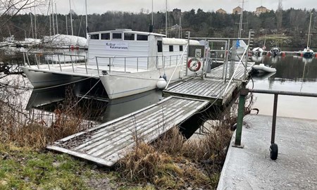 Sk�rg�rden f�r ett flytande galleri 