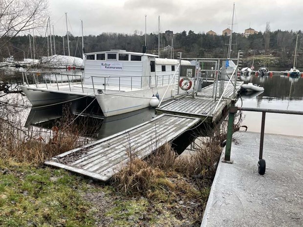 Sk�rg�rden f�r ett flytande galleri 