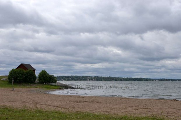Lugnt p� badplatserna i sommar 